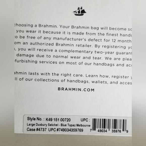 SOLD! NWT Brahmin Large Duxbury Croc Embossed Leather Satchel Blue Topaz 💙💕 - Picture 15 of 16
